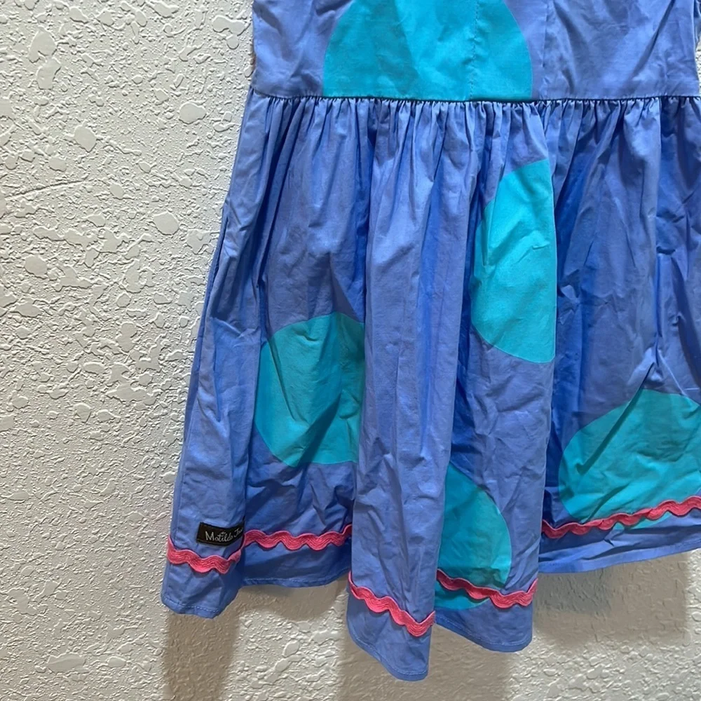 Matilda Jane pink & blue girls dress size 4 GUC